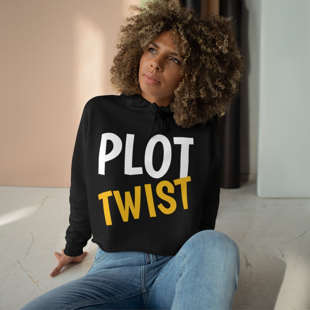 Plot Twist Cropped Hoodie