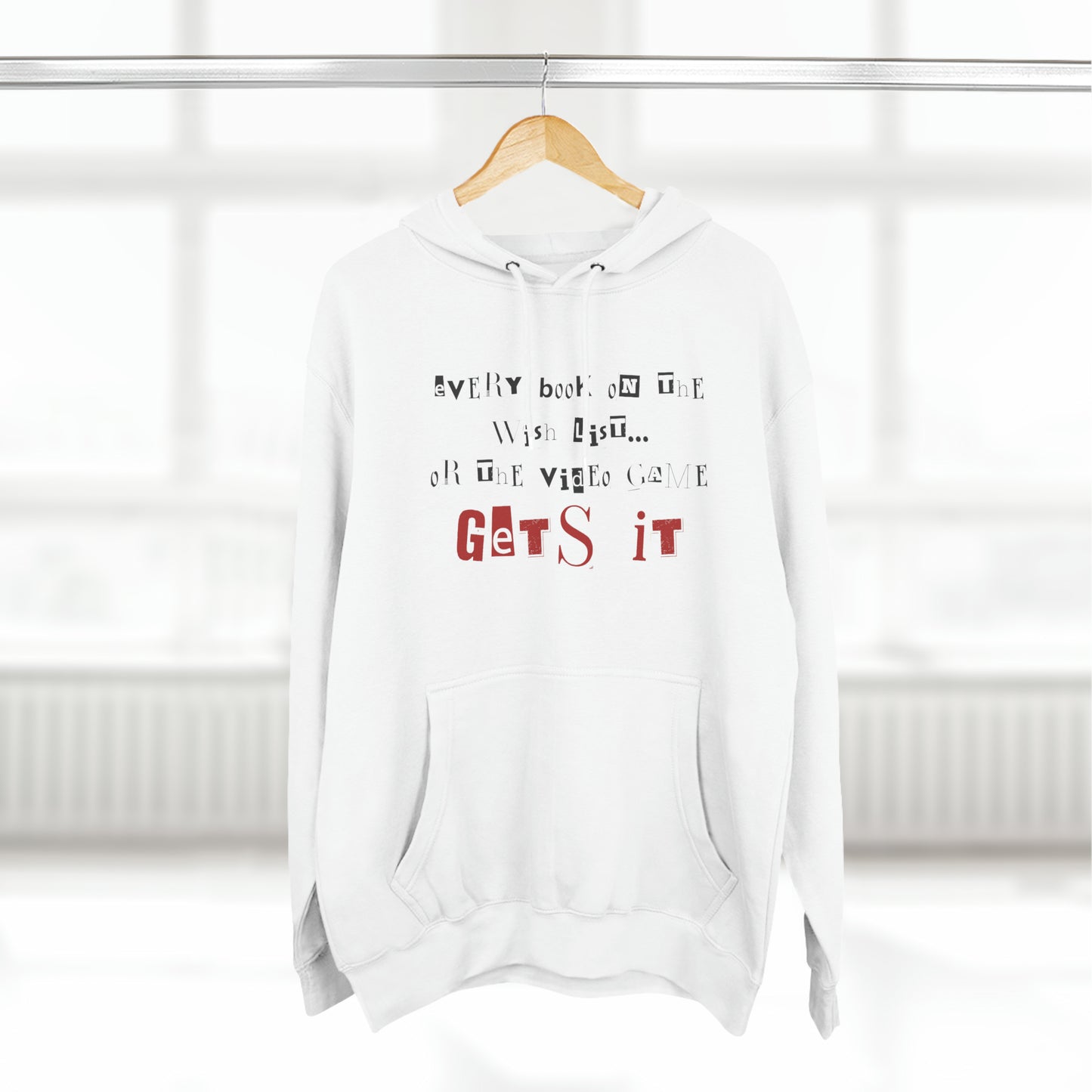 Books or Video Game Unisex Pullover Hoodie