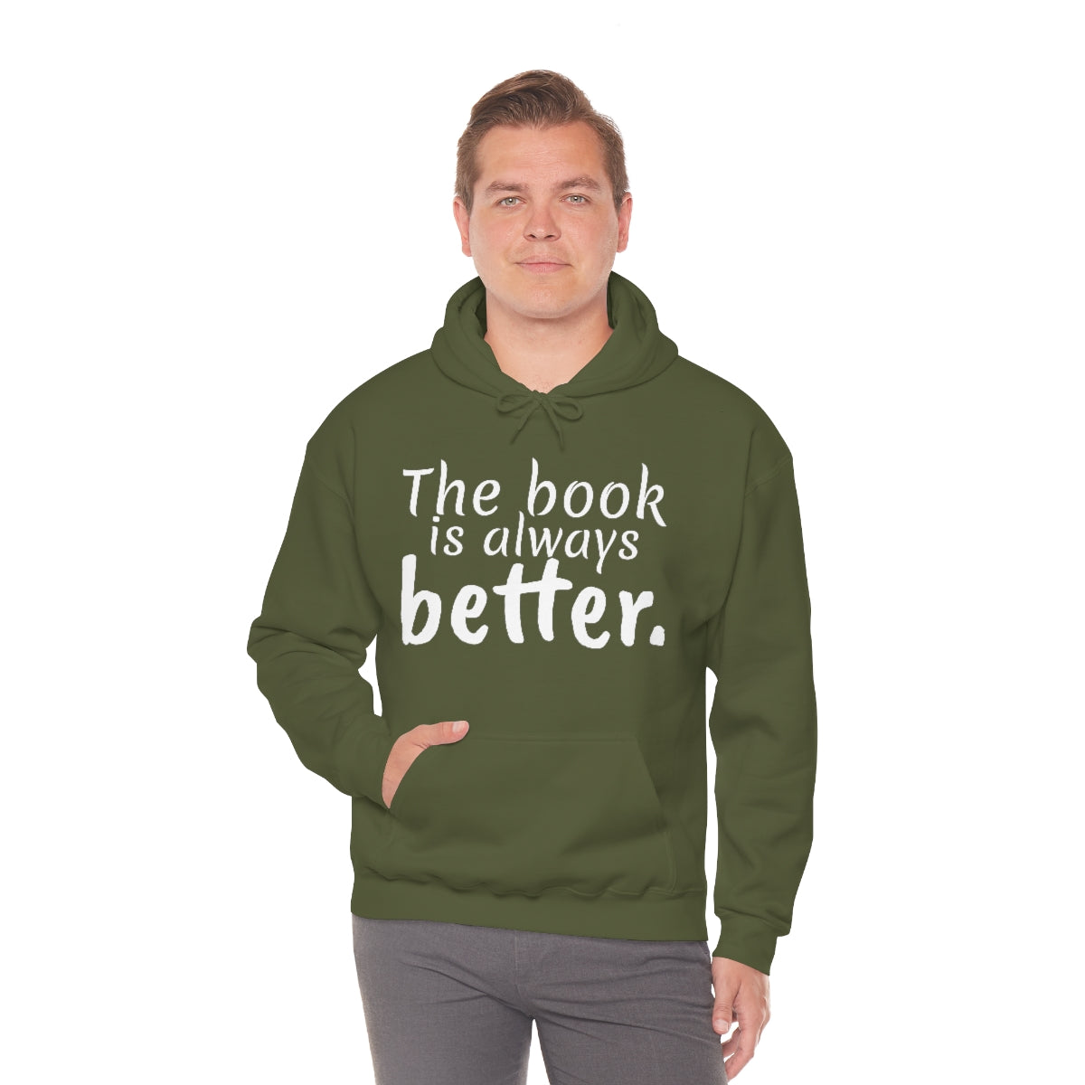 The Book is Better Unisex Heavy Blend™ Hooded Sweatshirt