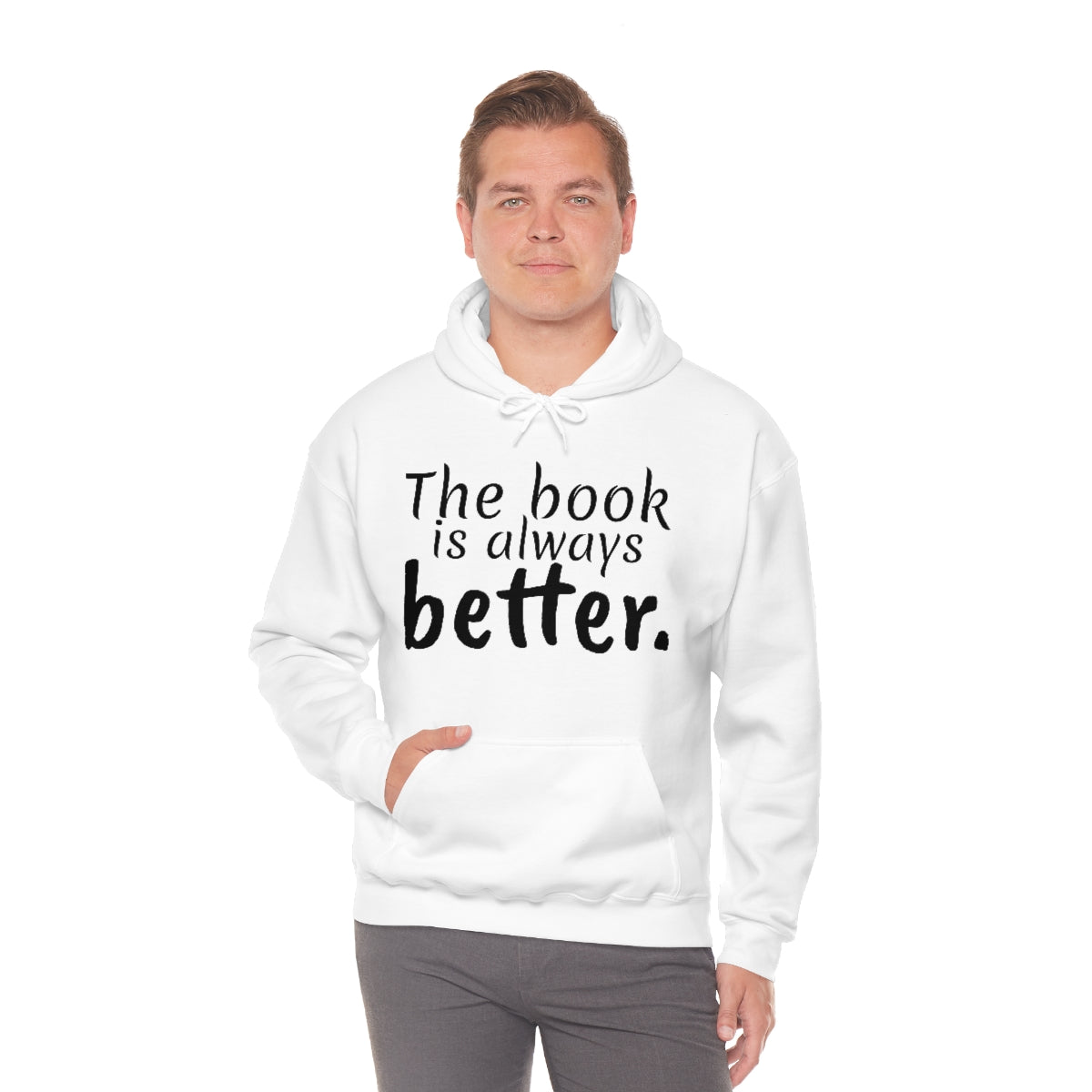 The Book is Better Unisex Heavy Blend™ Hooded Sweatshirt