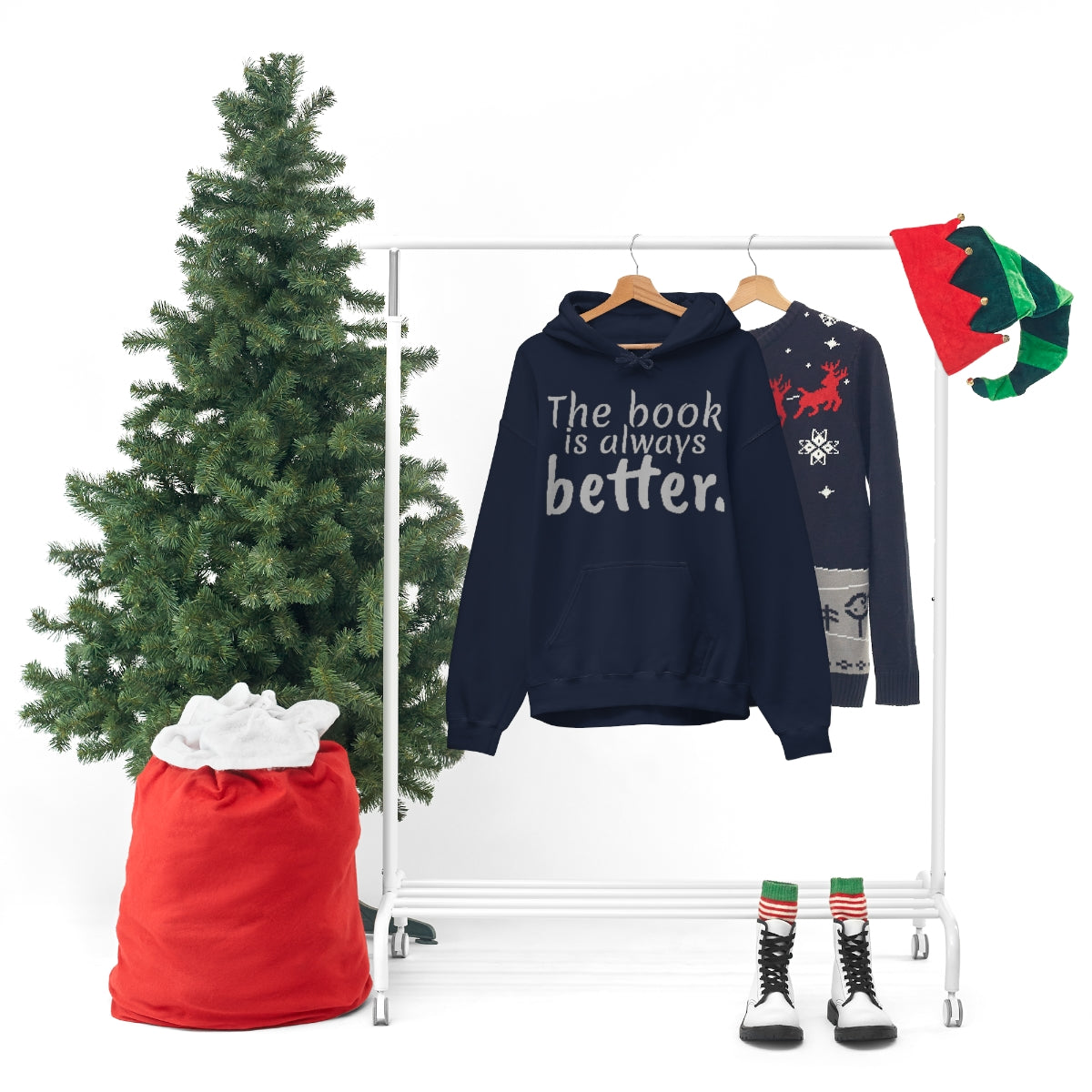 The Book is Better Unisex Heavy Blend™ Hooded Sweatshirt