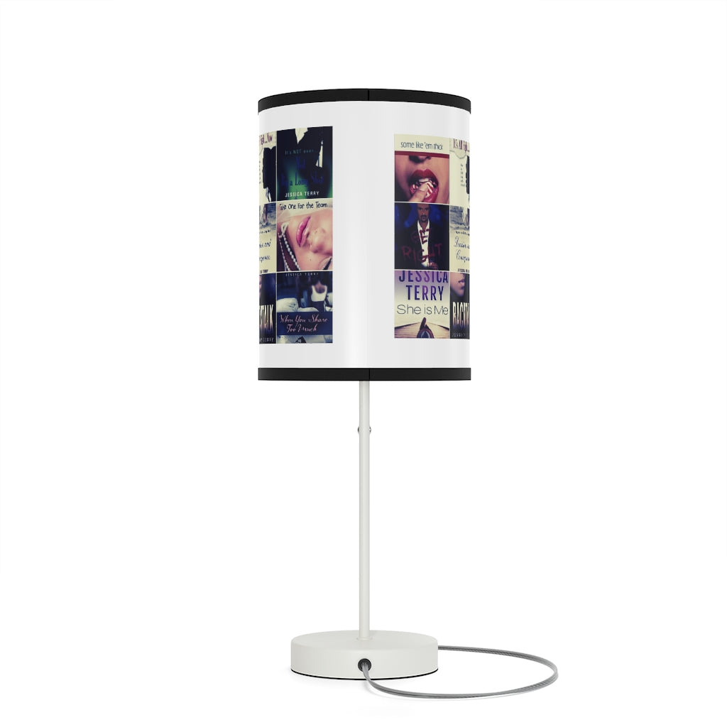 Book Collage Lamp on a Stand, US|CA plug