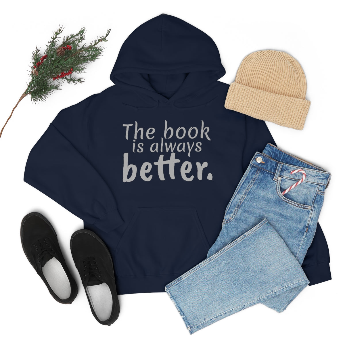 The Book is Better Unisex Heavy Blend™ Hooded Sweatshirt