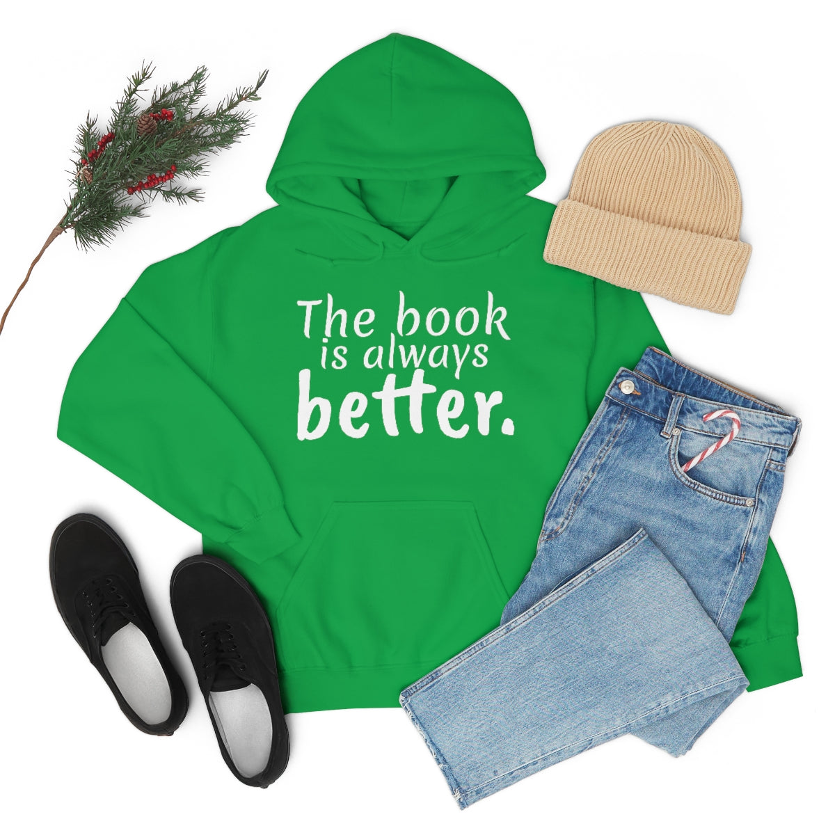 The Book is Better Unisex Heavy Blend™ Hooded Sweatshirt