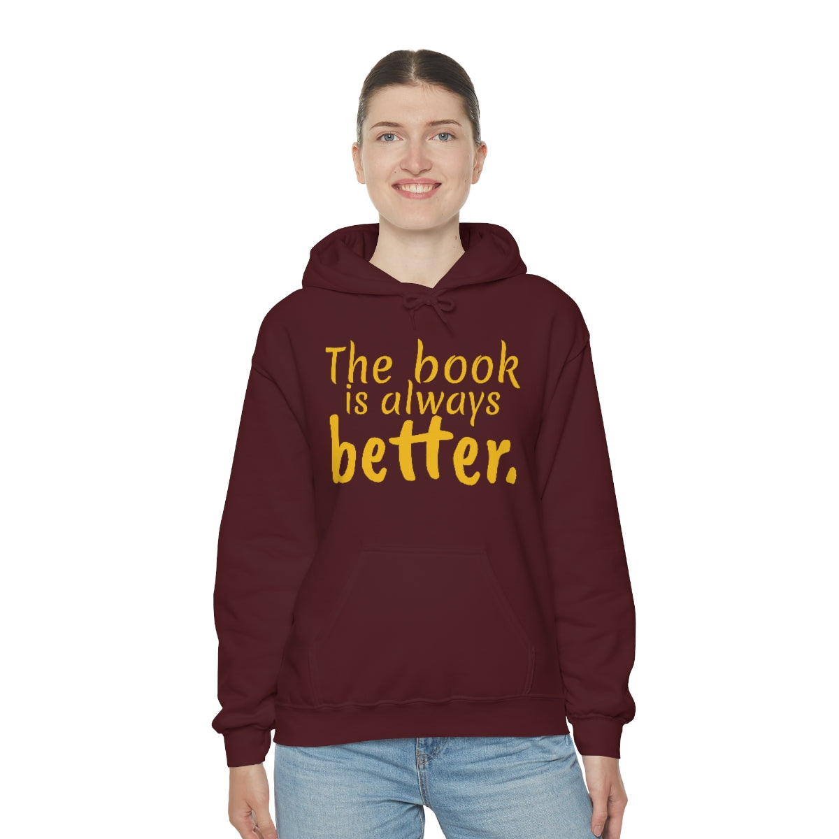 The Book is Better Unisex Heavy Blend™ Hooded Sweatshirt