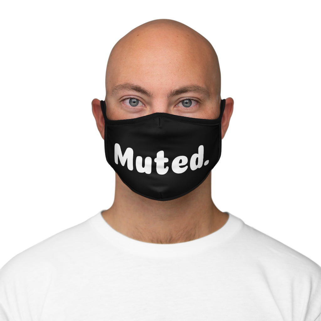 'Muted' Fitted Polyester Face Mask