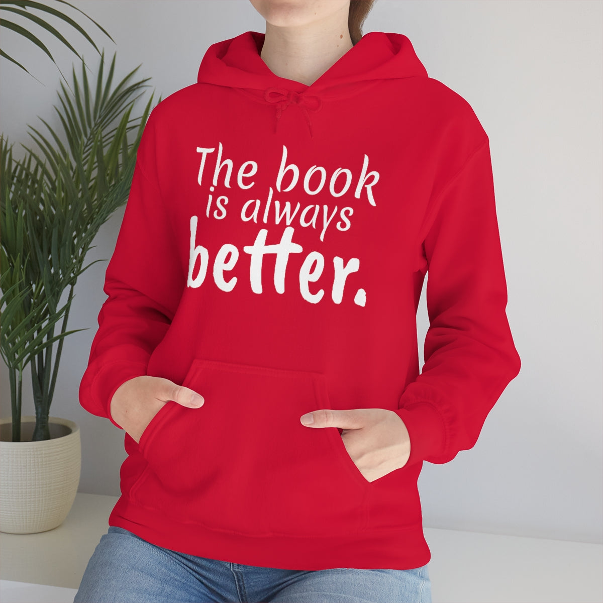 The Book is Better Unisex Heavy Blend™ Hooded Sweatshirt