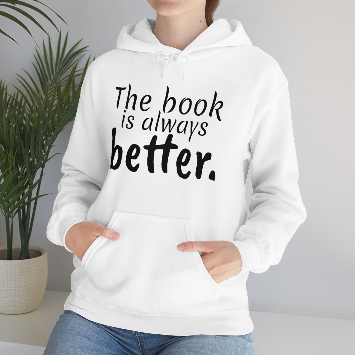 The Book is Better Unisex Heavy Blend™ Hooded Sweatshirt