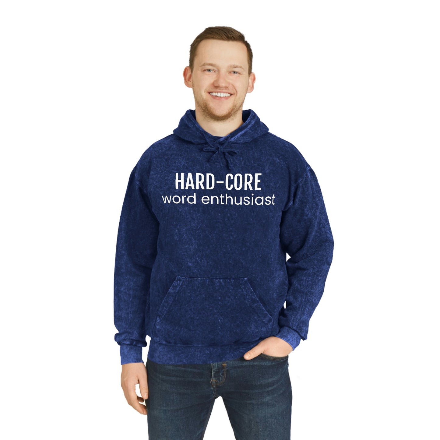 Hard Core Unisex Mineral Wash Hoodie