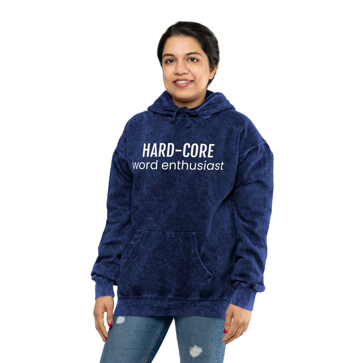 Hard Core Unisex Mineral Wash Hoodie