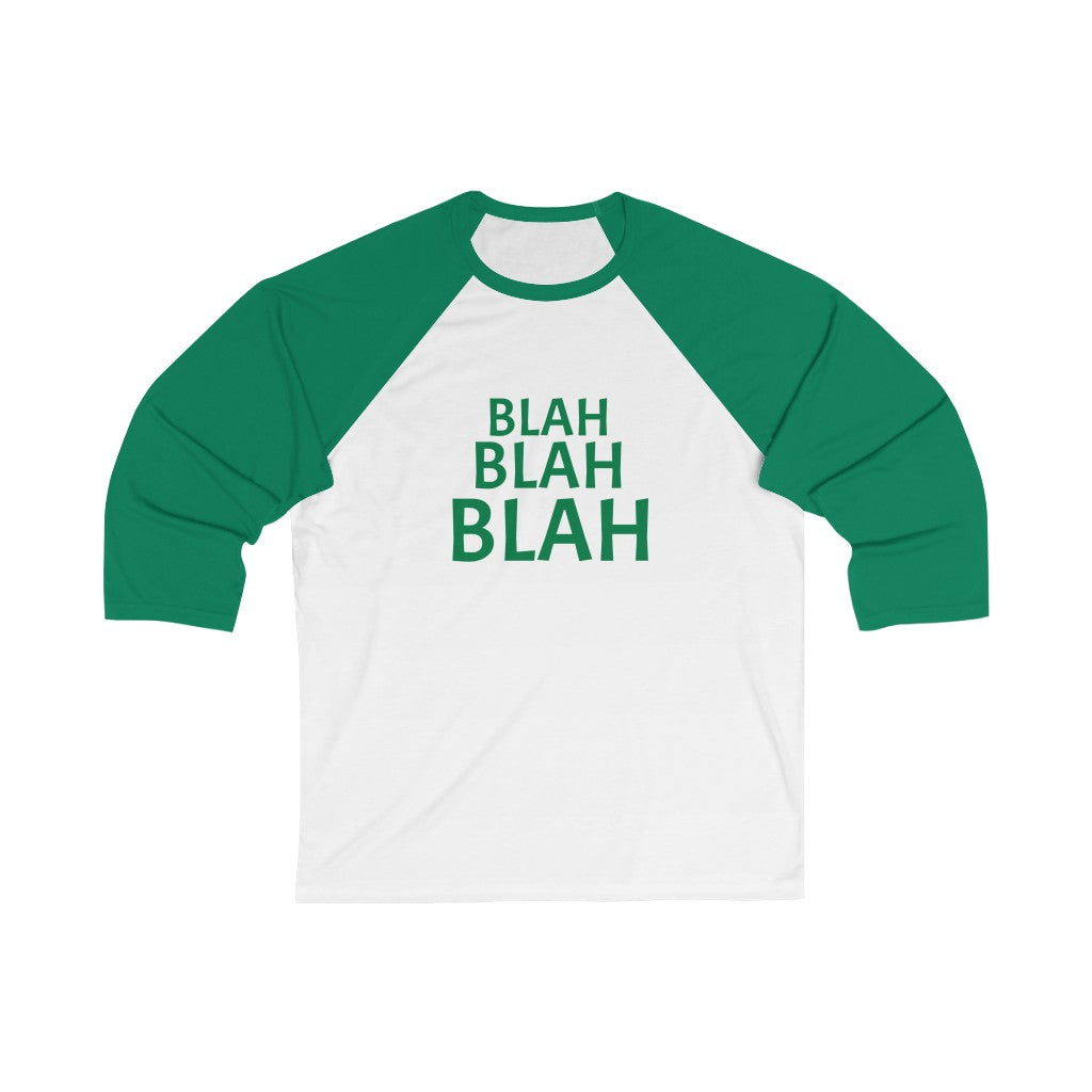 'BLAH' Unisex 3\4 Sleeve Baseball Tee