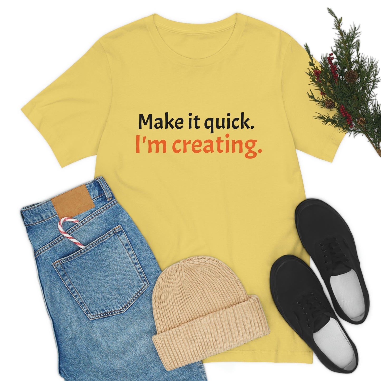 Make it Quick Creating Unisex Jersey Short Sleeve Tee