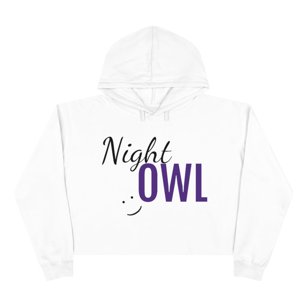 Night Owl Crop Hoodie