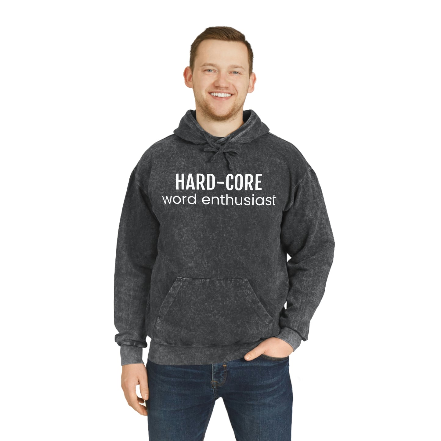 Hard Core Unisex Mineral Wash Hoodie