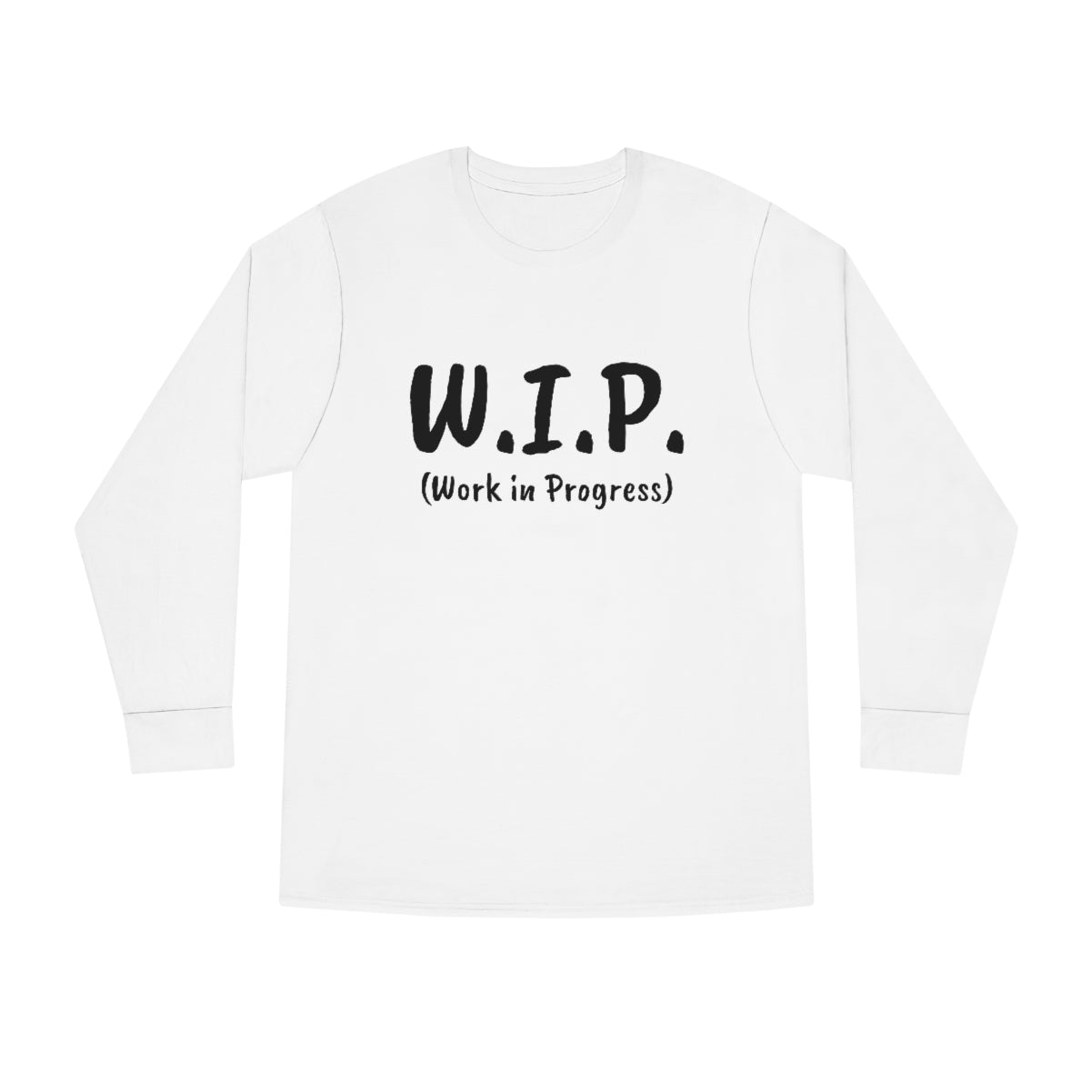 W.I.P. Long Sleeve Crewneck Tee