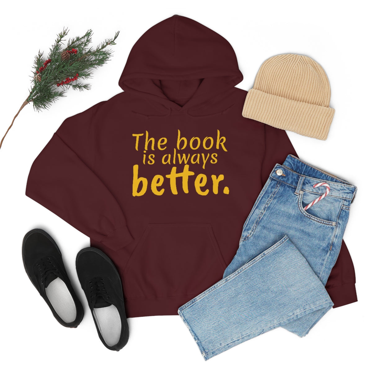 The Book is Better Unisex Heavy Blend™ Hooded Sweatshirt