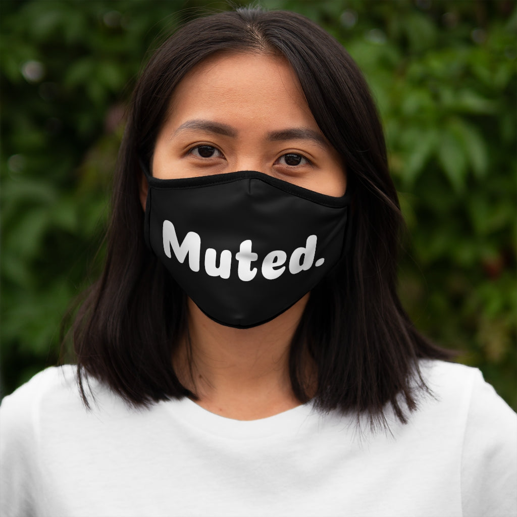 'Muted' Fitted Polyester Face Mask