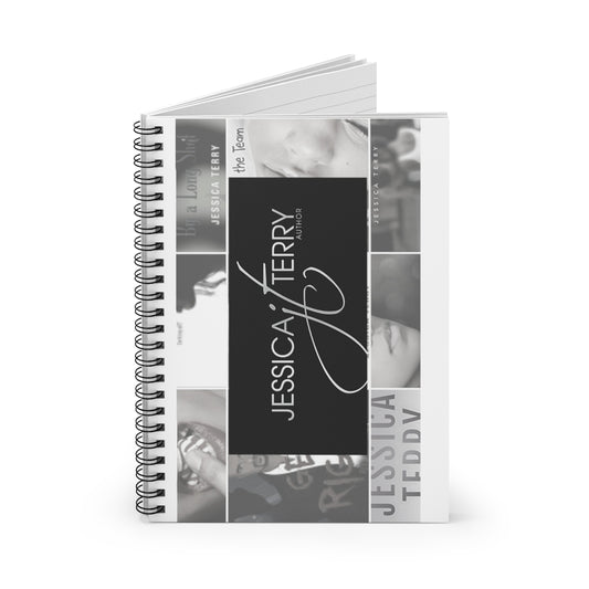 Black and White JT Spiral Notebook - Ruled Line