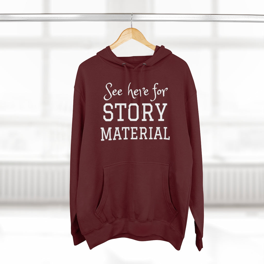 'Story Material' Unisex Pullover Hoodie