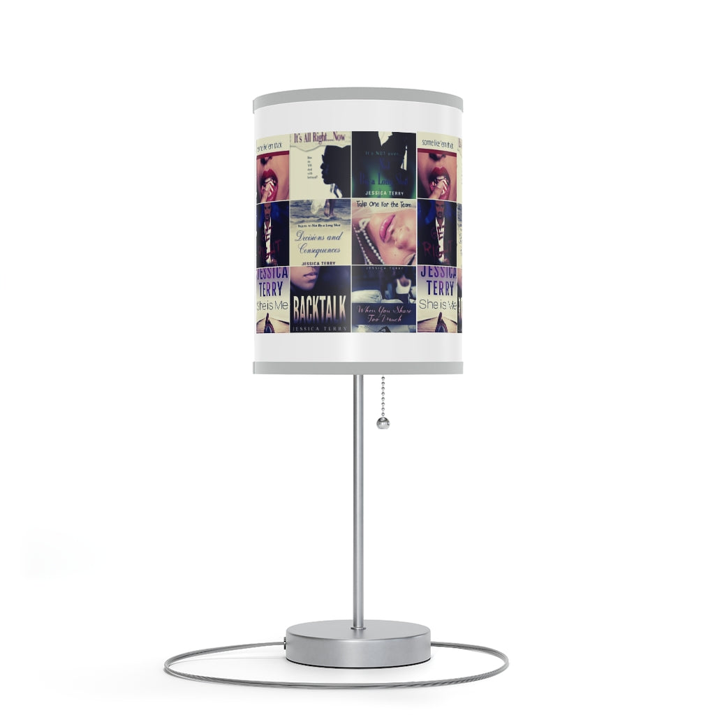 Book Collage Lamp on a Stand, US|CA plug