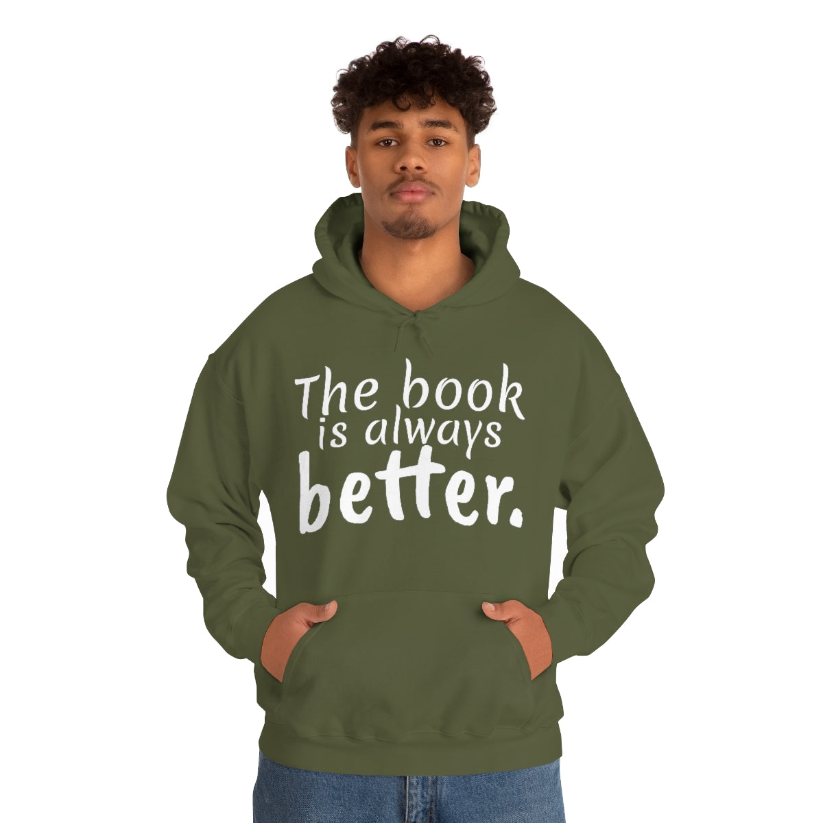 The Book is Better Unisex Heavy Blend™ Hooded Sweatshirt