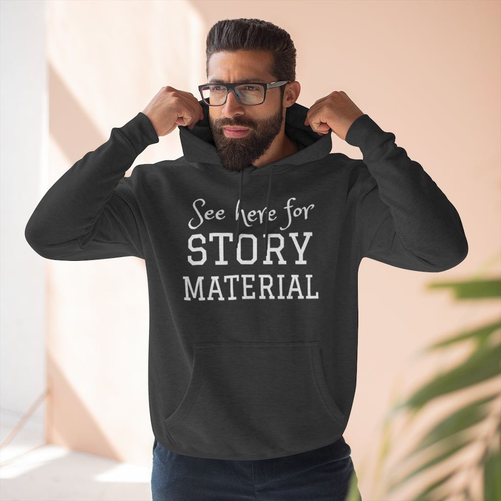 'Story Material' Unisex Pullover Hoodie