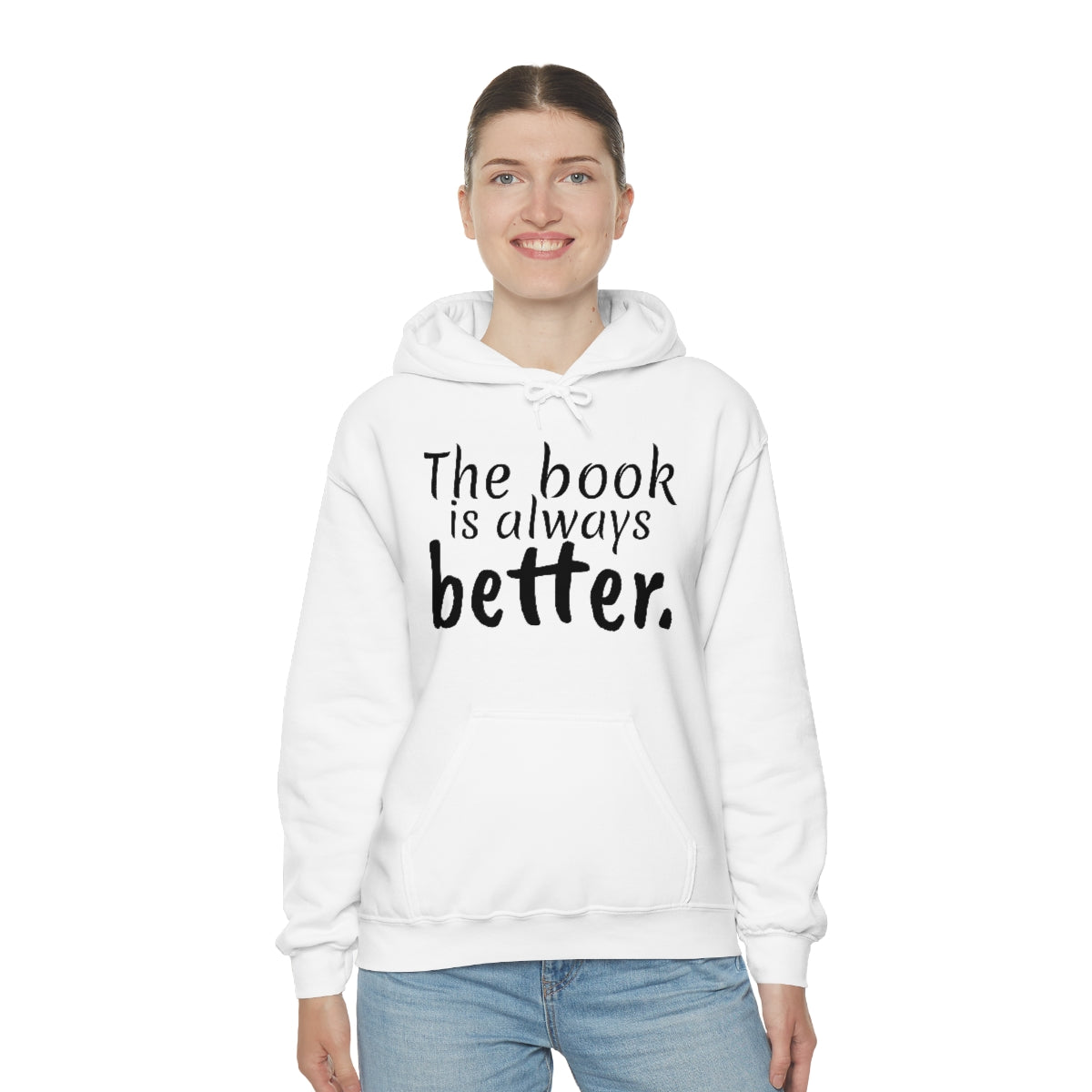 The Book is Better Unisex Heavy Blend™ Hooded Sweatshirt