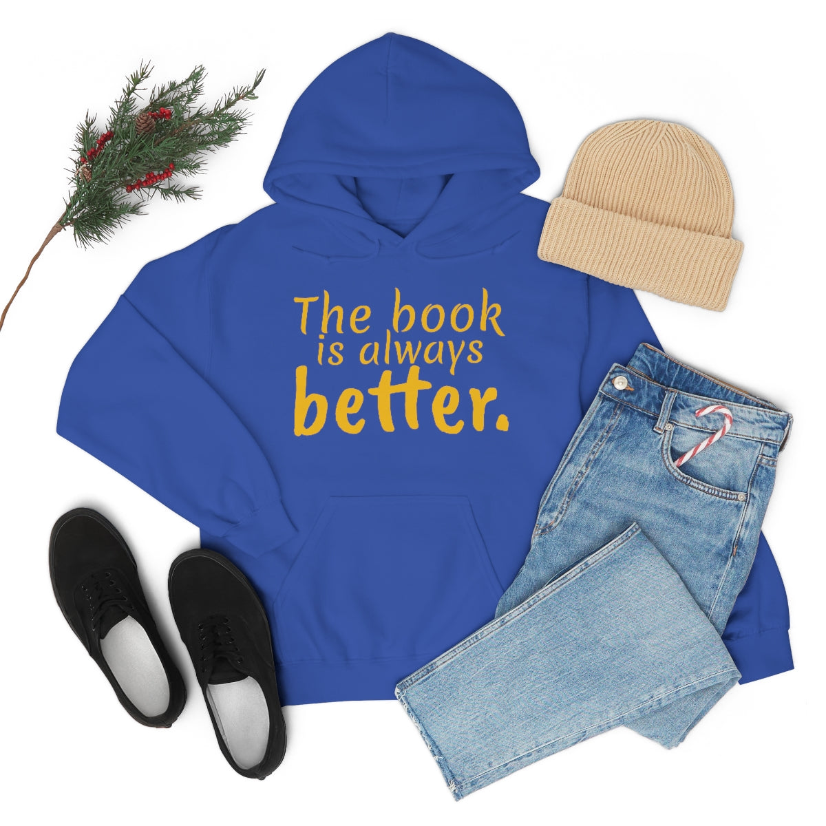 The Book is Better Unisex Heavy Blend™ Hooded Sweatshirt