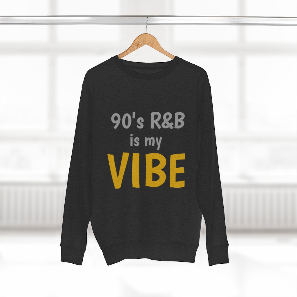 '90's R&B Vibe' Unisex Premium Crewneck Sweatshirt