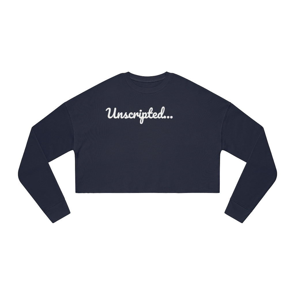 'Unscripted' Women's Cropped Sweatshirt