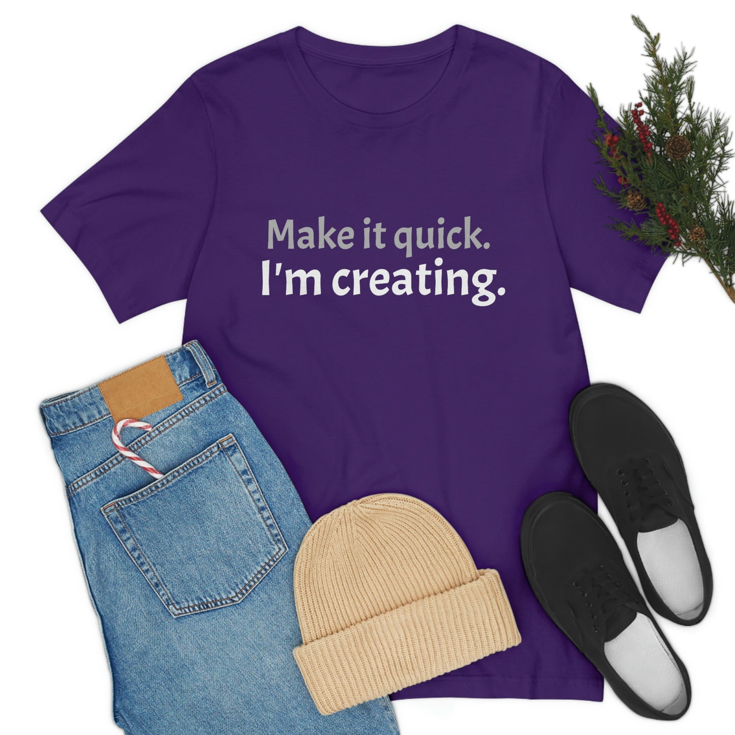 Make it Quick Creating Unisex Jersey Short Sleeve Tee