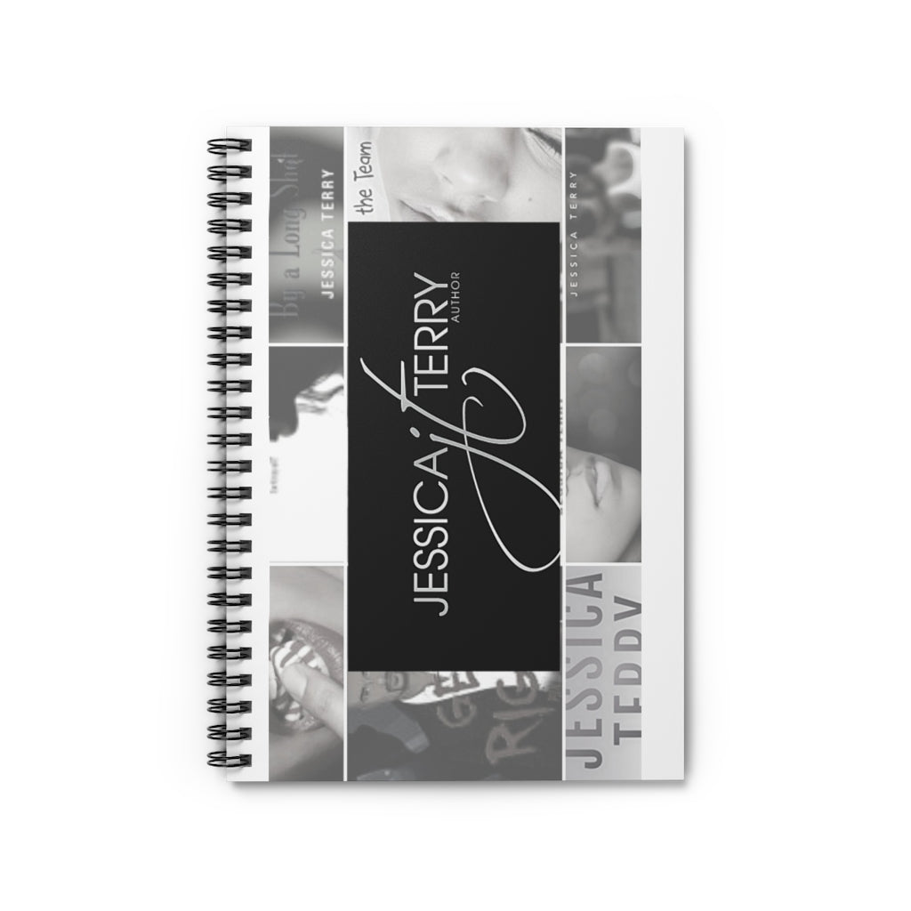 Black and White JT Spiral Notebook - Ruled Line