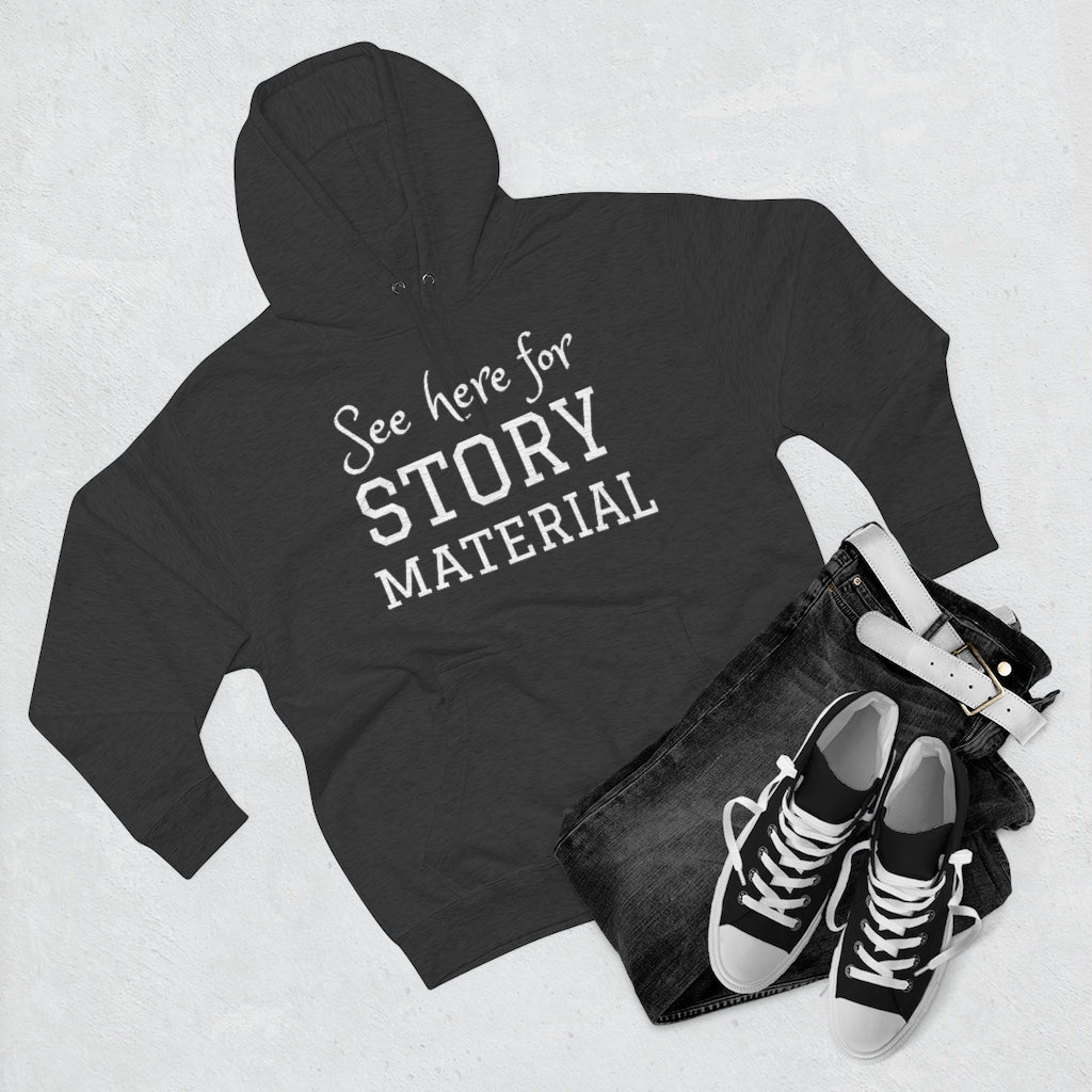 'Story Material' Unisex Pullover Hoodie