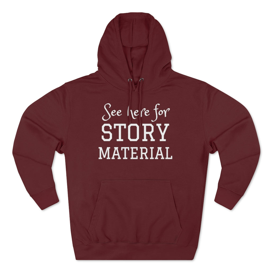 'Story Material' Unisex Pullover Hoodie