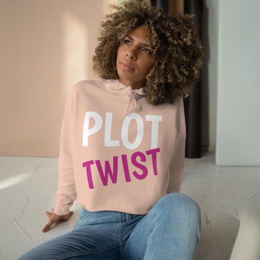 Plot Twist Cropped Hoodie