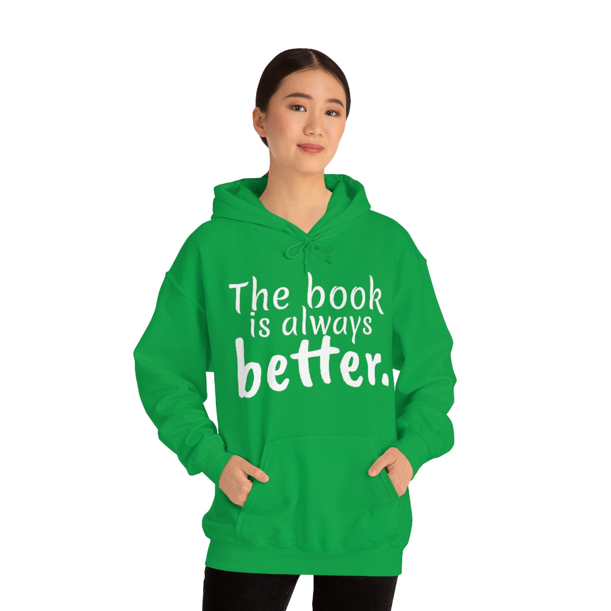 The Book is Better Unisex Heavy Blend™ Hooded Sweatshirt