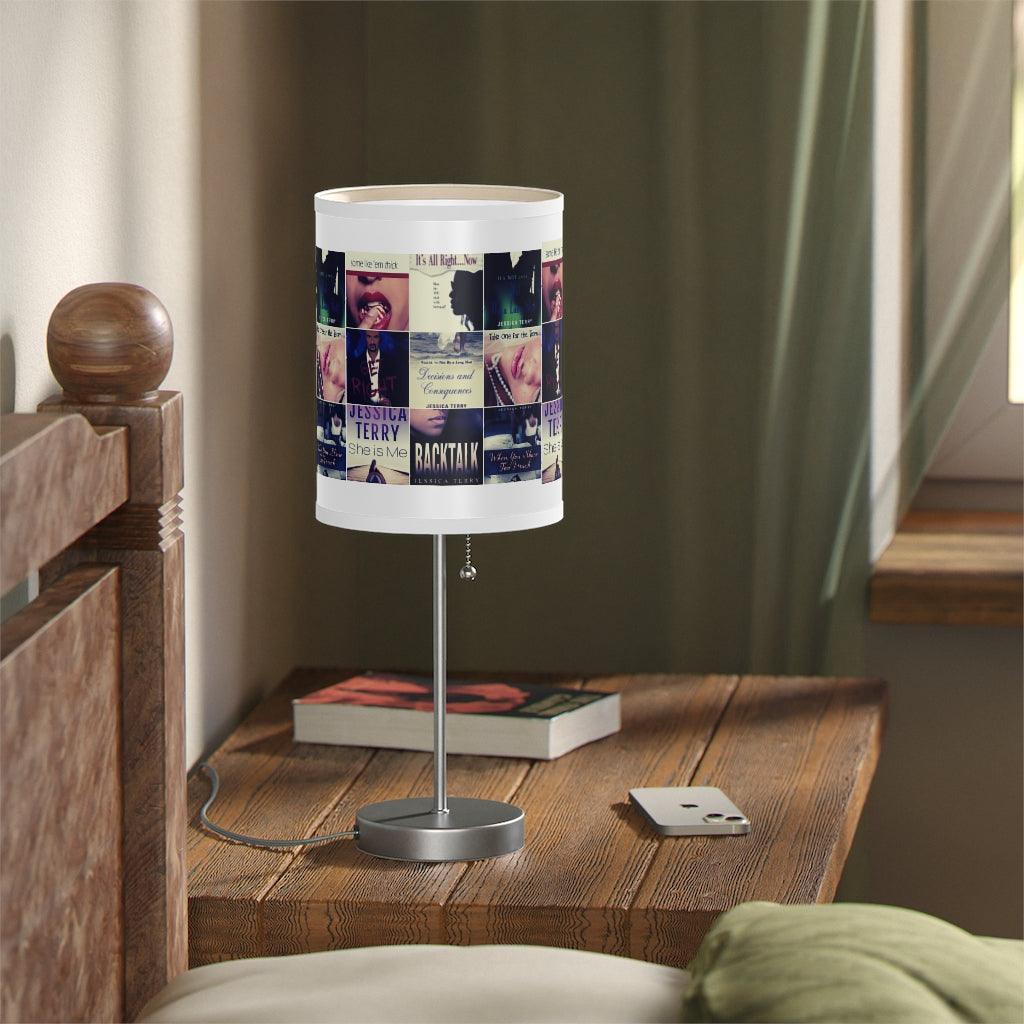 Book Collage Lamp on a Stand, US|CA plug