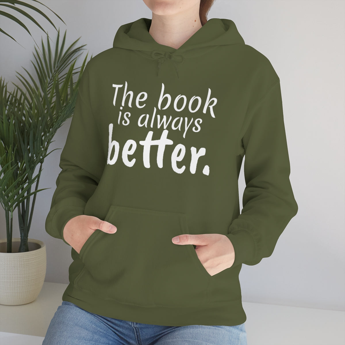 The Book is Better Unisex Heavy Blend™ Hooded Sweatshirt