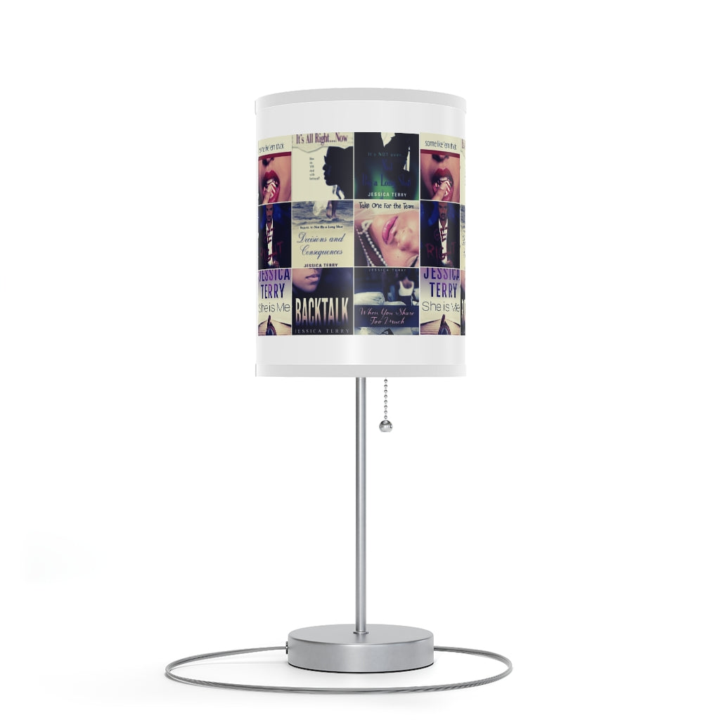 Book Collage Lamp on a Stand, US|CA plug