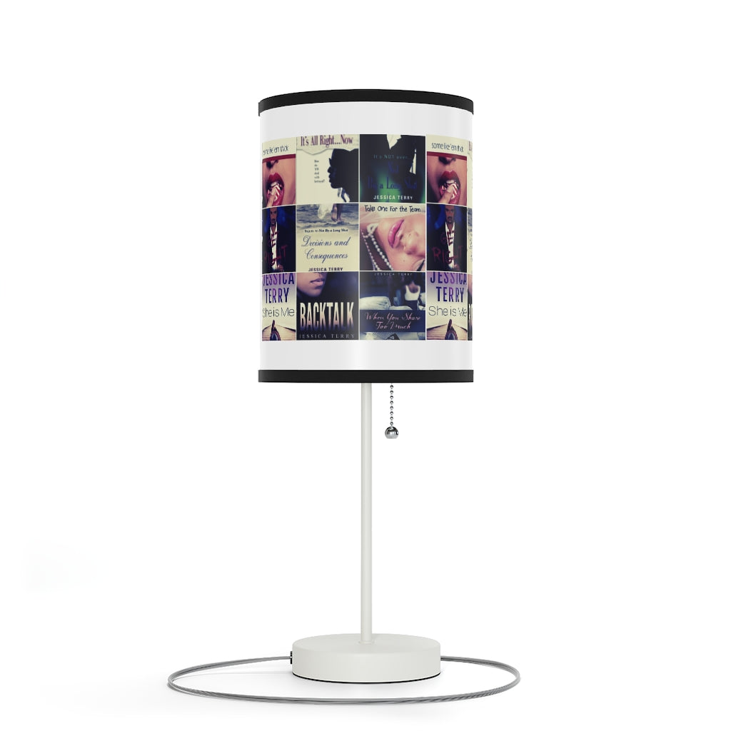 Book Collage Lamp on a Stand, US|CA plug