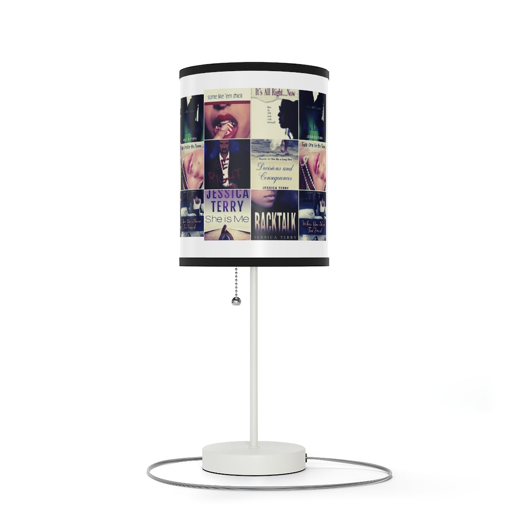 Book Collage Lamp on a Stand, US|CA plug