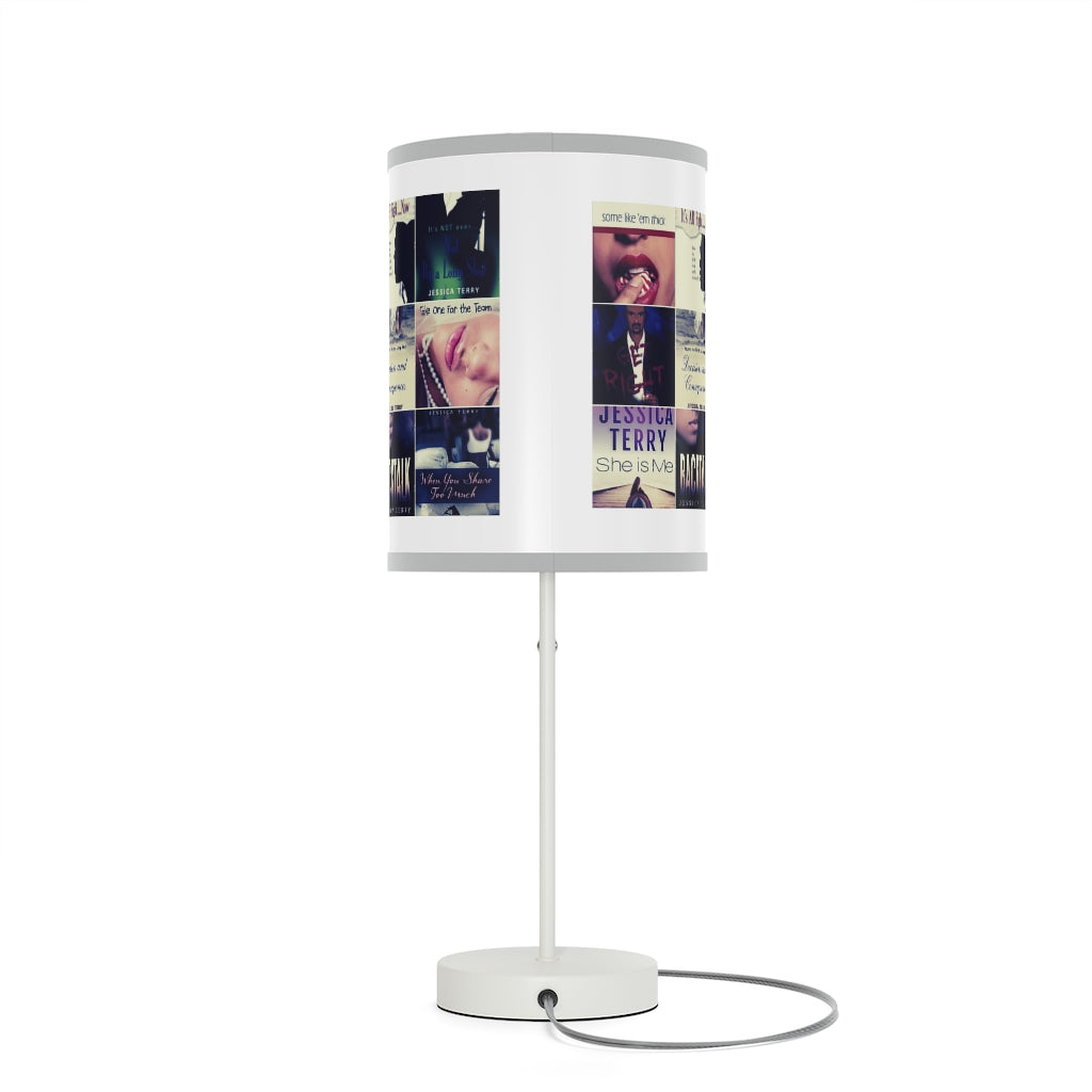 Book Collage Lamp on a Stand, US|CA plug