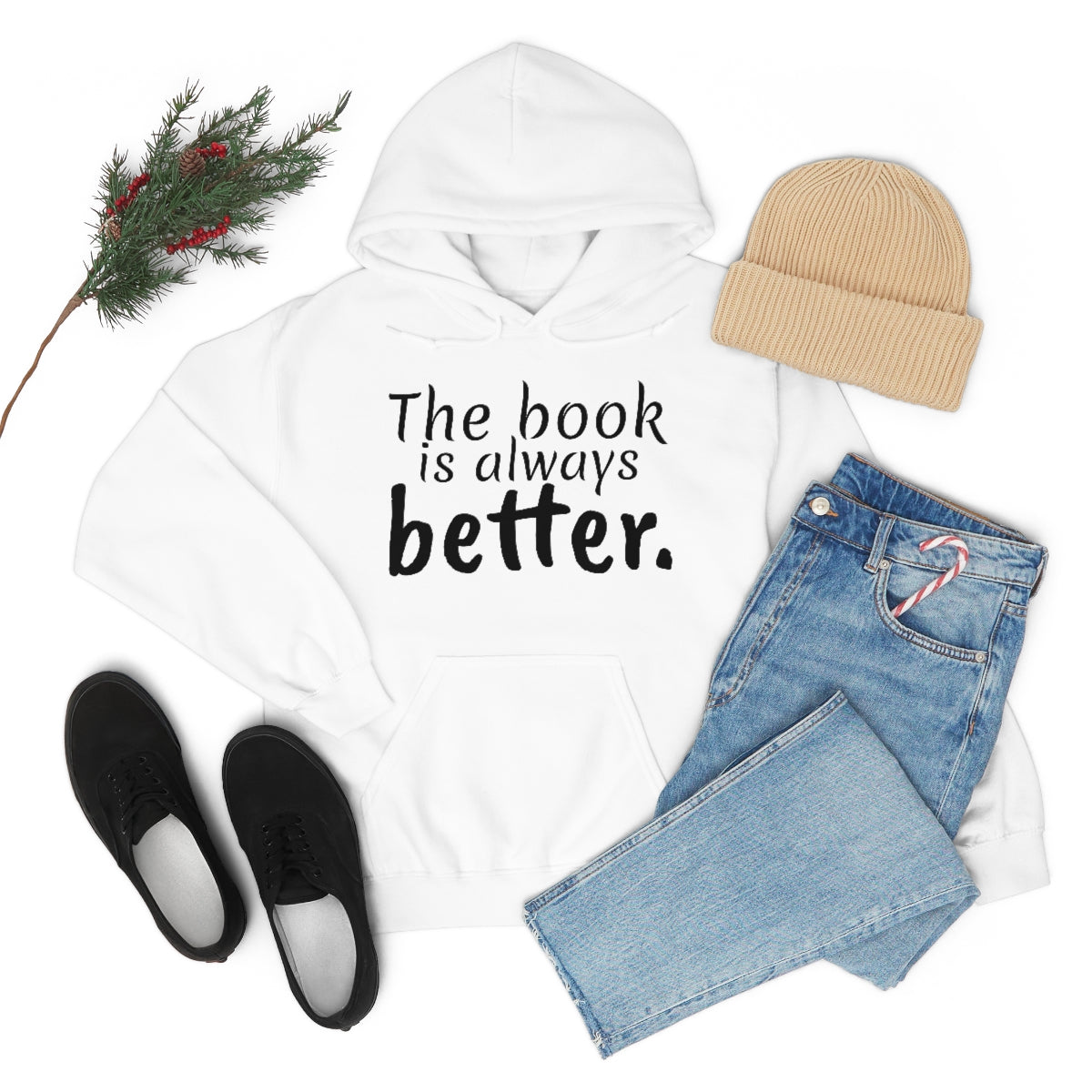 The Book is Better Unisex Heavy Blend™ Hooded Sweatshirt