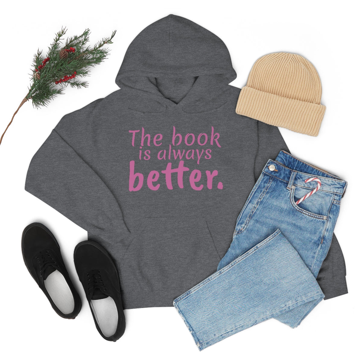 The Book is Better Unisex Heavy Blend™ Hooded Sweatshirt