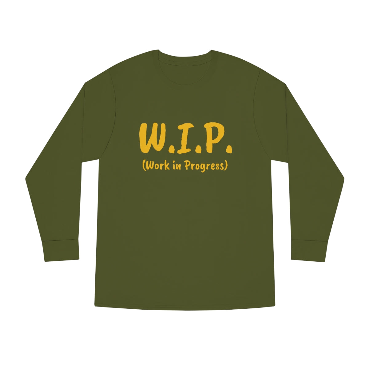 W.I.P. Long Sleeve Crewneck Tee