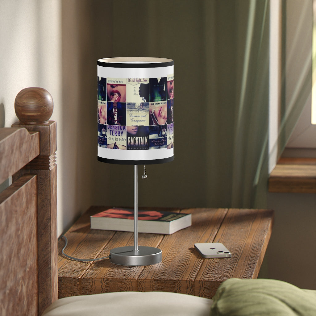 Book Collage Lamp on a Stand, US|CA plug