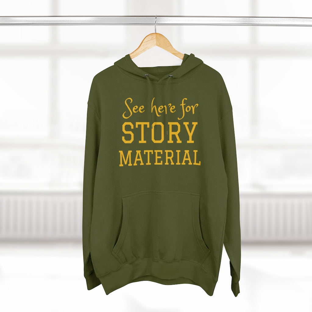 'Story Material' Unisex Pullover Hoodie