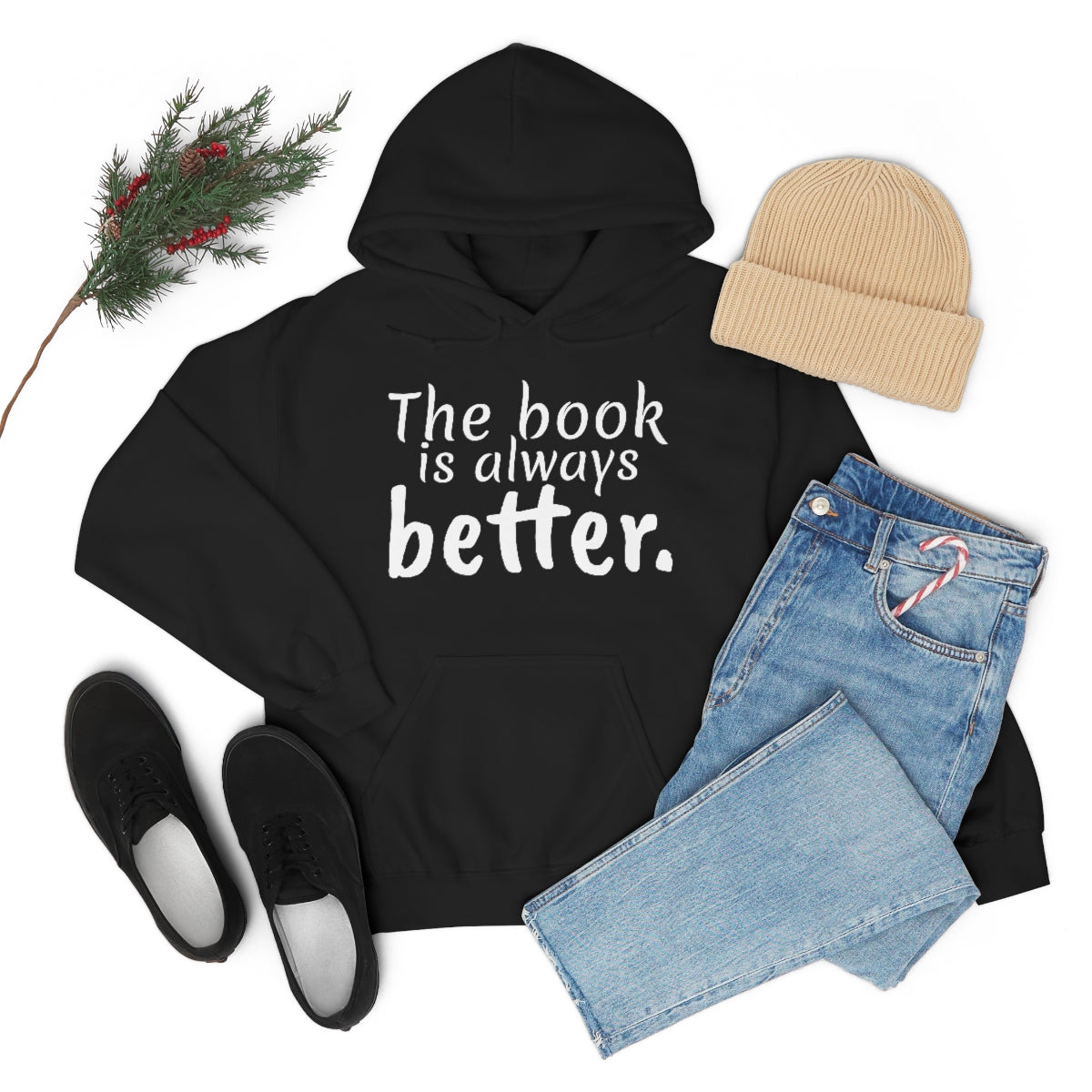 The Book is Better Unisex Heavy Blend™ Hooded Sweatshirt