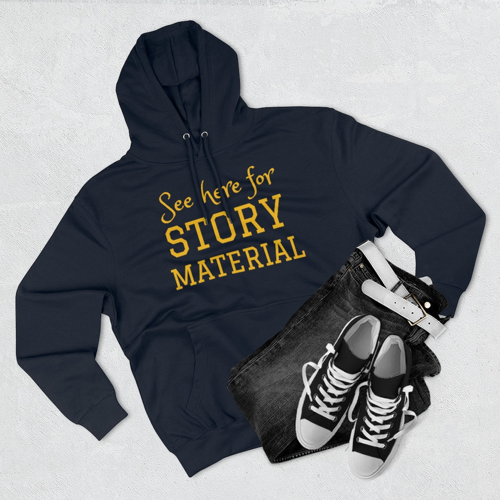 'Story Material' Unisex Pullover Hoodie