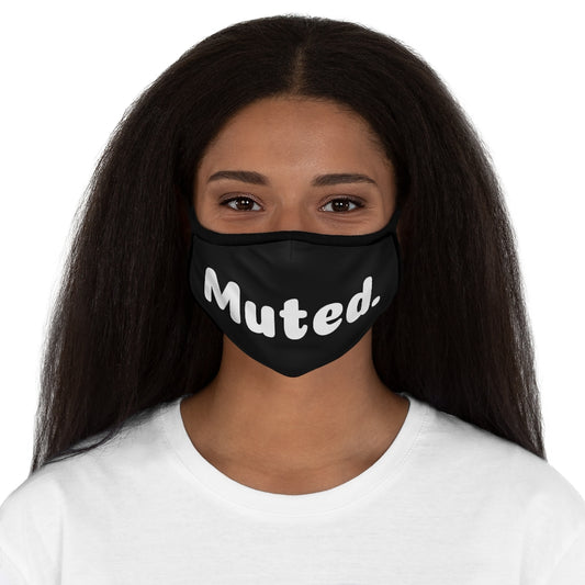'Muted' Fitted Polyester Face Mask